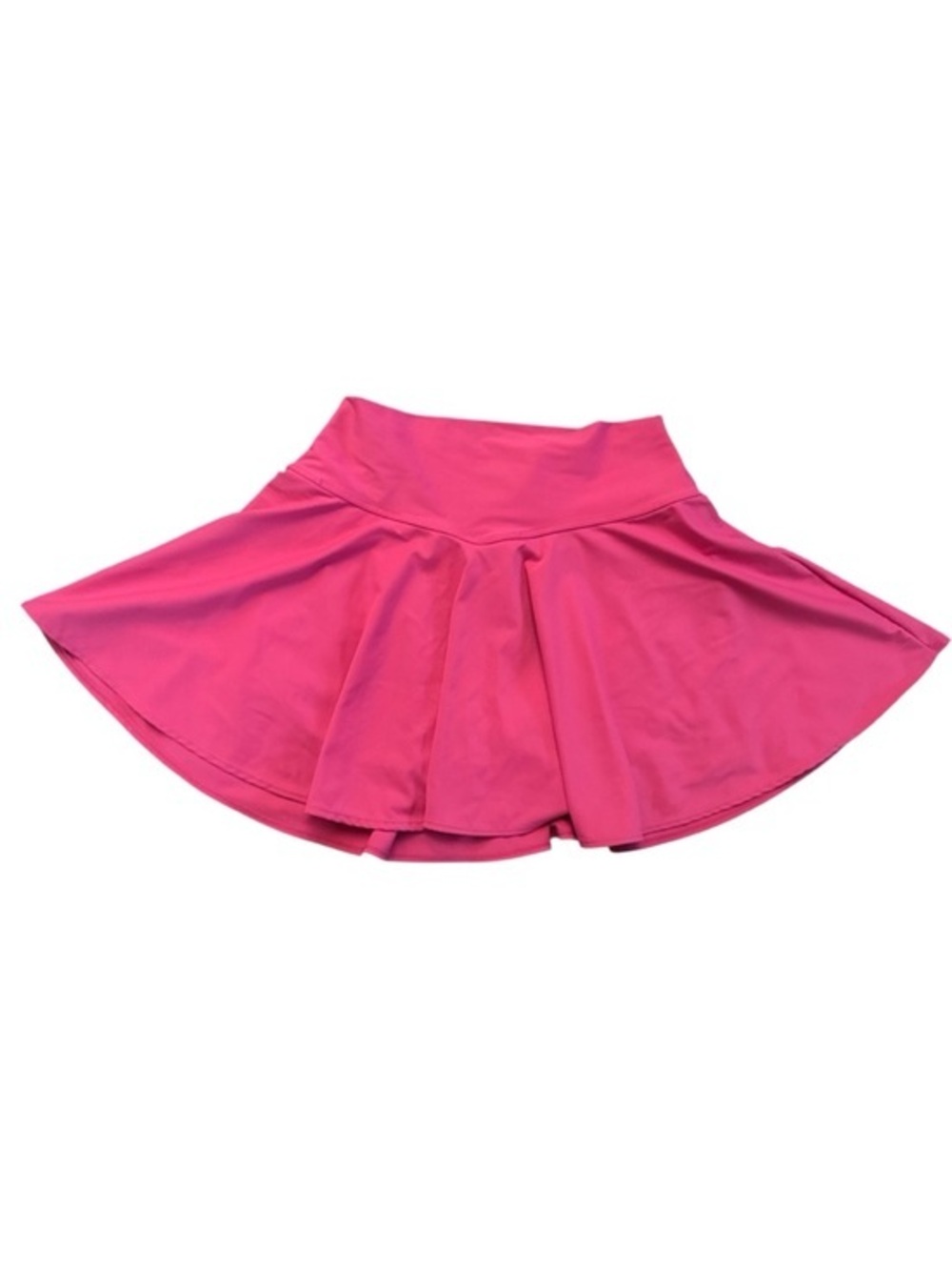Pinspark Womens Size Medium Bright Pink Flared Golf Skirt Athletic Fitness Skort